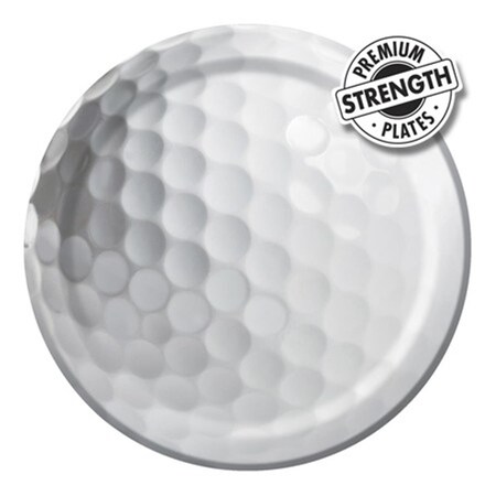 Omg 7 In. Sports Fanatic Golf Luncheon Plates, 96PK OM3518909